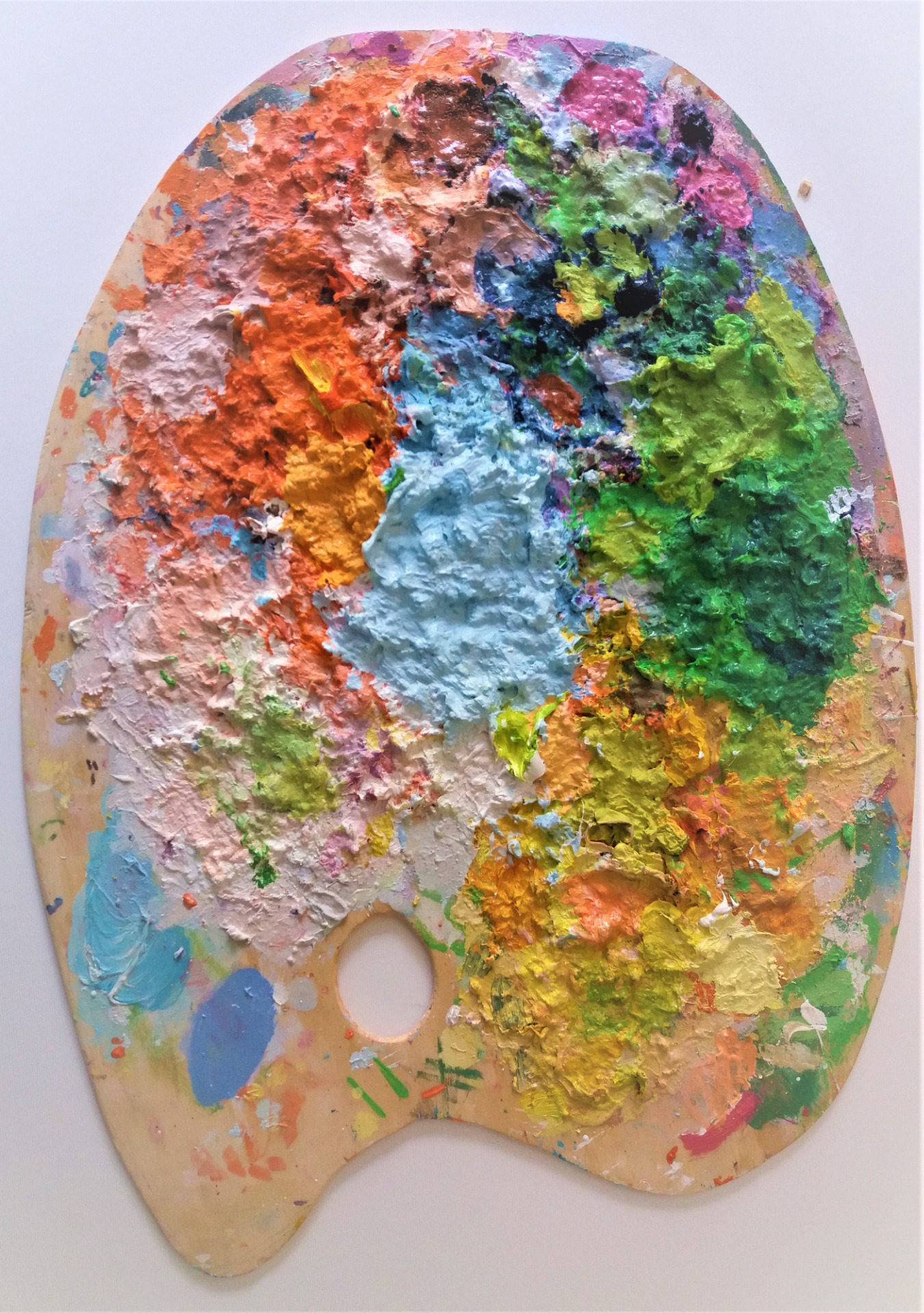 La tavolozza dell'artista